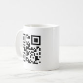 Mug Je t'aime - code de QR (Devant gauche)