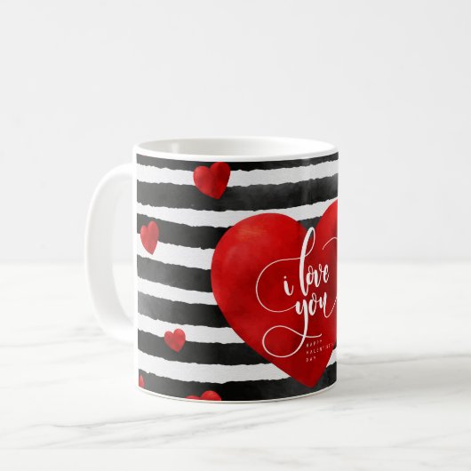 Mug Je t'aime coeur (Devant gauche)