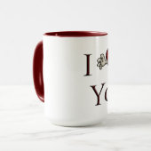 Mug Je t'aime cœur idiot (Devant gauche)