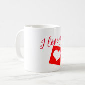 Mug Je t'aime coeur rouge (Devant gauche)