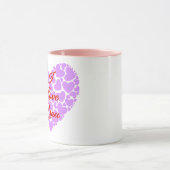 Mug Je t'aime coeurs de la Saint-Valentin (Centre)