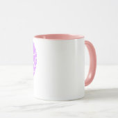Mug Je t'aime coeurs de la Saint-Valentin (Devant droit)