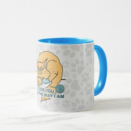 Mug Je t'aime comme je suis Chat (Devant droit)
