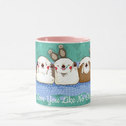 Mug Je t'aime comme pas de loutre (Centre)