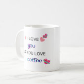 Mug Je t'aime comme tu aimes le café (Devant gauche)