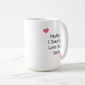 Mug Je t'aime | Crapaud Chibi Personnalisé (Devant droit)