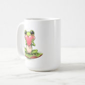 Mug Je t'aime | Crapaud Chibi Personnalisé (Devant gauche)