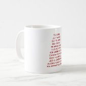 Mug Je t'aime dans différentes langues dans la copie (Devant gauche)