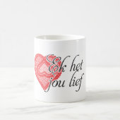 Mug Je t'aime dans l'afrikaans (Centre)