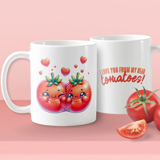 Mug Je t'aime de ma tête Tomates