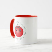 Mug Je T'Aime De Ma Tête Tomates Drôle Pun De Nourritu (Devant gauche)