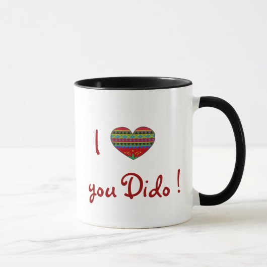 Mug Je t'aime Dido de tout mon coeur (Droite)