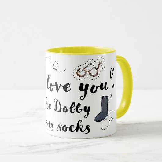 Mug Je T'Aime Dobby Aime Les Chaussettes (Devant droit)