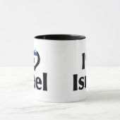 Mug Je t'aime drapeau d'Israël (Centre)