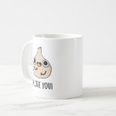 Mug Je T'Aime Drôle Pun Ail D'Épice (Devant gauche)