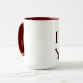 Mug Je T'Aime Elle Cœur (Devant gauche)