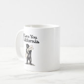 Mug Je t'aime étreinte d'ours de la Californie (Devant gauche)