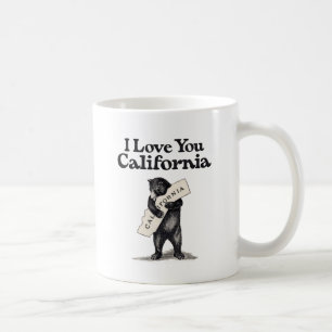 Mug Je t'aime étreinte d'ours de la Californie