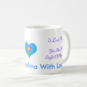 Mug Je t'aime grand-maman (Devant droit)