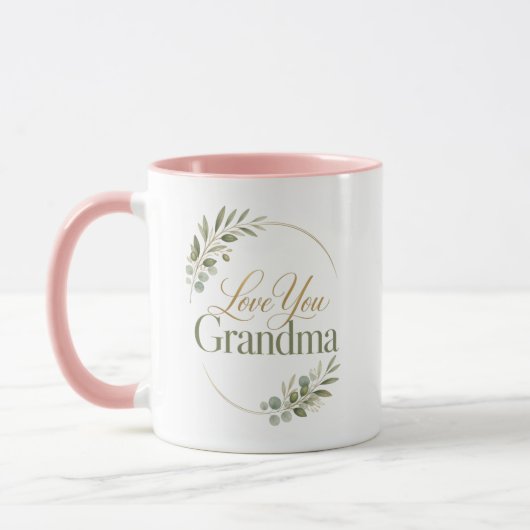 Mug Je t'aime Grand-mère Merci (Gauche)