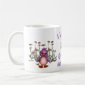 Mug Je T'Aime Grand-Mère Mignonne Fleurs d'Oiseaux Per (Gauche)
