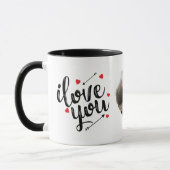 Mug Je T'Aime | Heureuse Sainte-Valentin moderne (Gauche)