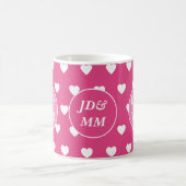Mug "Je t'aime !" Initiales Saint-Valentin (Centre)