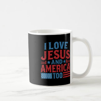 Mug Je T'Aime Jésus Amérique 4 Juillet Christian Indep