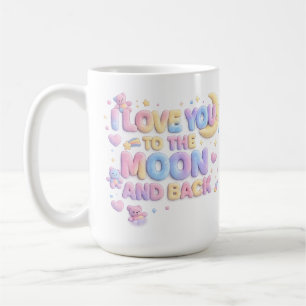 Mug Je t'aime jusqu'à la Lune et Retour – Ourson paste