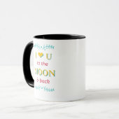 Mug Je T'Aime Jusqu'À La Lune Et Retour Véritable Élég (Devant gauche)
