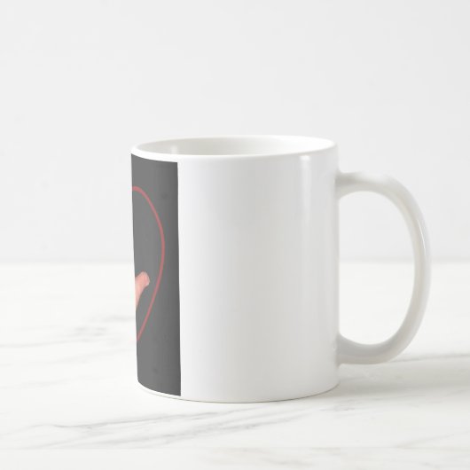 MUG JE T'AIME LANGUE DES SIGNES SUR LE NOIR (Droite)