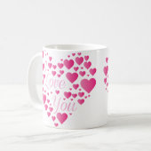 Mug Je T'Aime Les Coeurs Roses (Devant gauche)