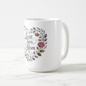 Mug Je t'aime, maman (Devant droit)
