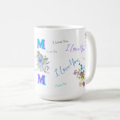 Mug Je t'aime maman (Devant droit)