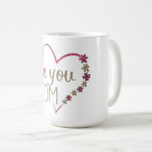 Mug Je t'aime maman (Devant droit)