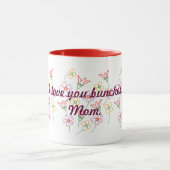 Mug Je t'aime, maman, bouquet de fleurs (Centre)