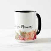 Mug Je T'Aime Maman ! | Fille Afro Puffs | Fête des mè (Devant droit)