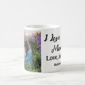 Mug Je t'aime mère jour élégant ajouter photo texte (Centre)