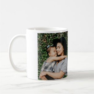 Mug Je t'aime mère jour élégant ajouter photo texte