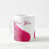 Mug Je T'Aime Mère Rose Douce (Devant gauche)
