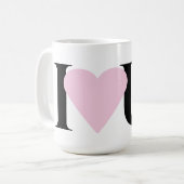 Mug Je t'aime mignon mouton de dessin (Devant gauche)