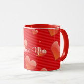 Mug Je t'aime modèle (Devant droit)