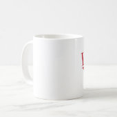 Mug Je t'aime, modèle photo - customisé (Devant gauche)