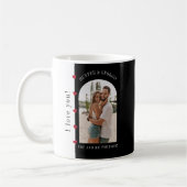 Mug Je t'aime ! moderne design valentines photo (Gauche)