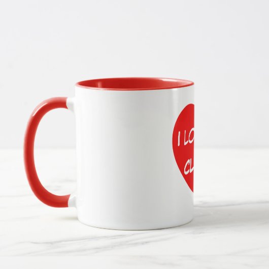 Mug Je t'aime Nom Deux tons (Gauche)