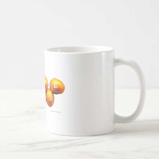 Mug Je t'aime oignons (Droite)