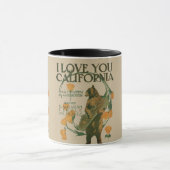 Mug Je t'aime ours de la Californie sonnerie de 11 (Centre)
