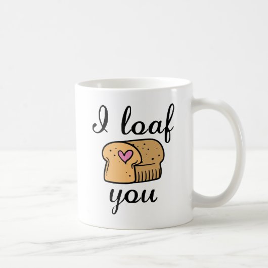 Mug Je t'aime pain (Droite)