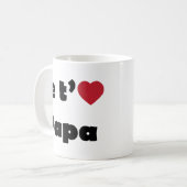 Mug Je t'aime papa (Devant gauche)