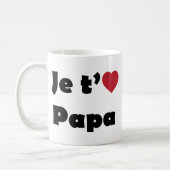 Mug Je t'aime papa (Gauche)